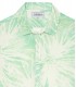 MYLAN - Chemise en lin imprimé fleurie aqua