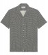GABIN - chemise manches courtes imprimé noir