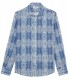 TIMY - Indigo printed linen shirt