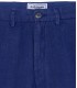 COLORADO - Indigo relaxed linen Bermuda shorts