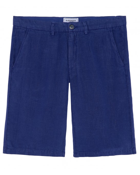 Casual linen bermudas for mens with regular fit