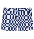 DON - Short de bain imprimé indigo