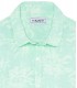 HONORE - Aqua floral print linen shirt