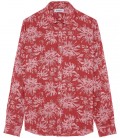 HONORE - Chemise imprimé en lin motifs floral litchi
