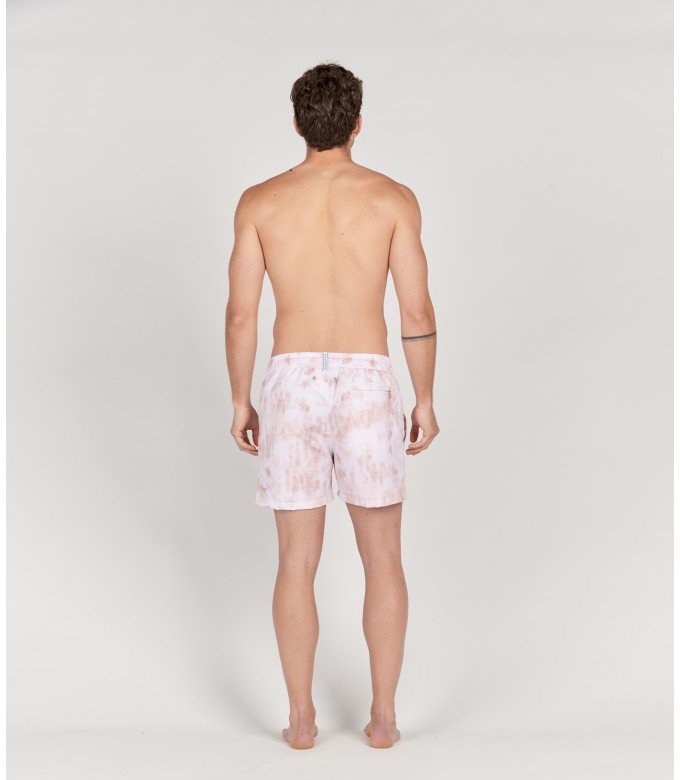 ANGE - Short de Bain imprimé tie & dye pale