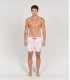 ANGE - Pale tie-dye print swim shorts