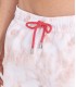 ANGE - Pale tie-dye print swim shorts