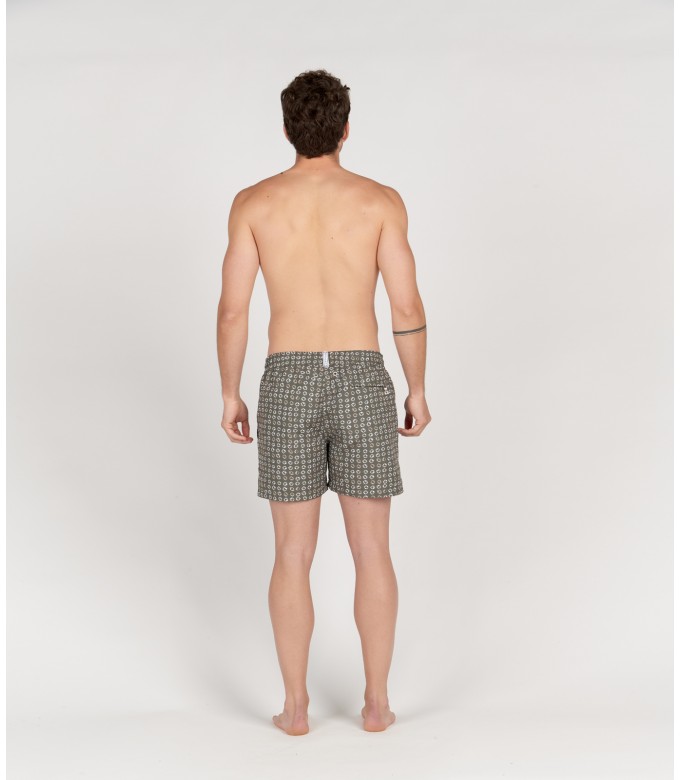 ALVARO - Short de Bain imprime bronze
