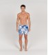 EROS - Short de bain original imprimé indigo