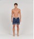SEVILLE - Navy printed swim shorts