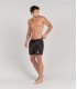 ANDREAS - Swim shorts with black bandana print