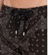 ANDREAS - Swim shorts with black bandana print