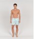 ESTEBAN - Original aqua print swim shorts