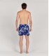 NIKO - Short de bain imprimé fleurie indigo