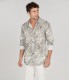 BLAISE - Bronze floral print cotton shirt