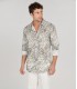 BLAISE - Chemise coton imprimé fleurie bronze